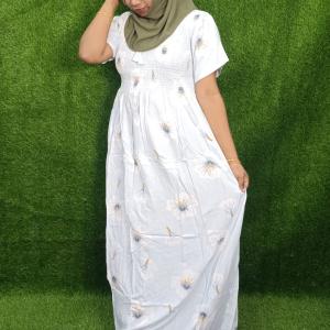 Light blue colour frock style nighty