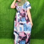 Multi colour frock style nighty