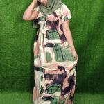 Paint print frock style nighty