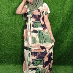 Paint print frock style nighty