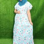 Sky blue colour ghagara style nighty