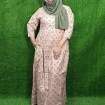 Light brown colour cotton gown nighty