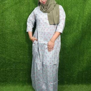 Elegant look cotton gown  nighty