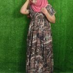 Marble print frock style nighty