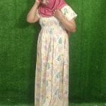 Ivory coloured print frock style nighty