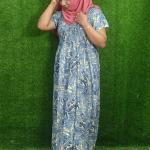 Light grey colour frock style nighty