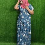 Grey printed frock style nighty