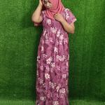 Floral print frock style nighty