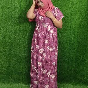 Floral print frock style nighty